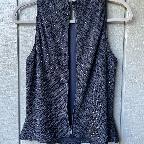 Carmen Marc Valvo Collection Beaded Top - Picture 5 of 11